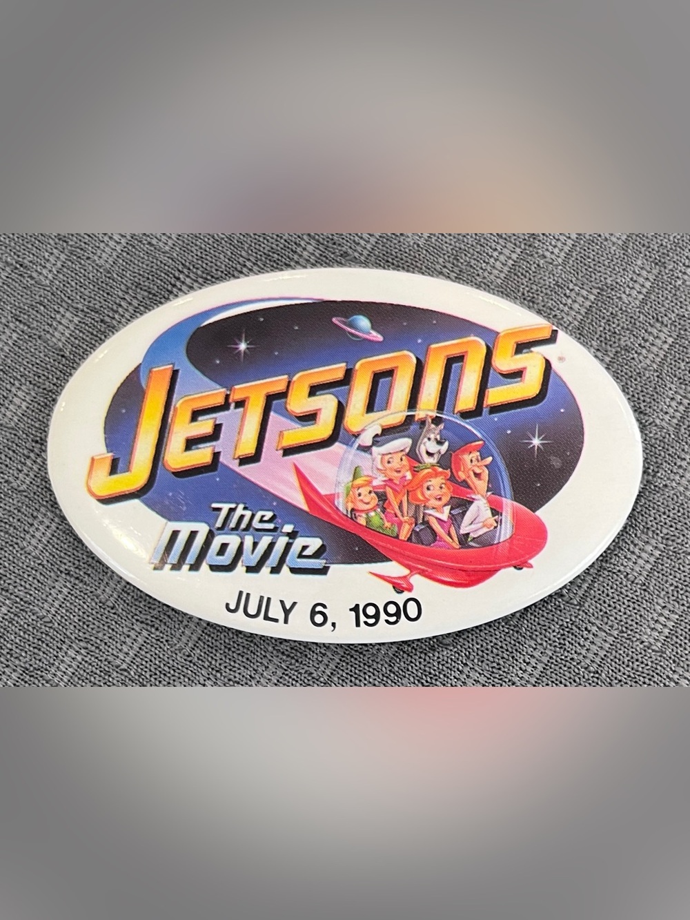 Vintage 1990 Jetsons The Movie Promotional Promo Pinback Button